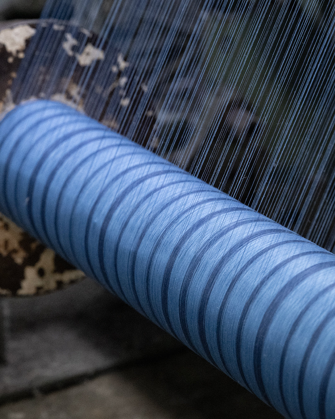 S1020 Striped Work Shirt (Grey) ストライプワークシャツ (グレー)