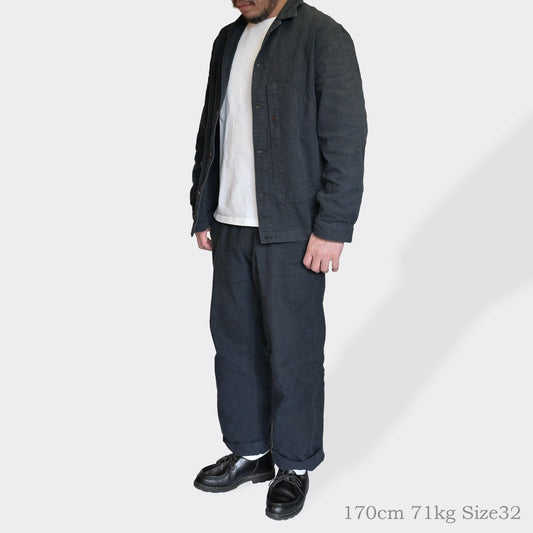 P1002 Officer's Summer Pants (Black) オフィサー サマーパンツ(ブラック)