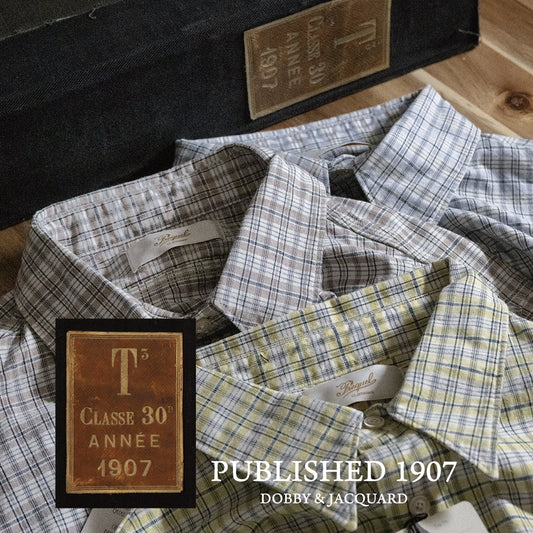 S1017 Check Work Shirt チェックワークシャツ (イエロー)