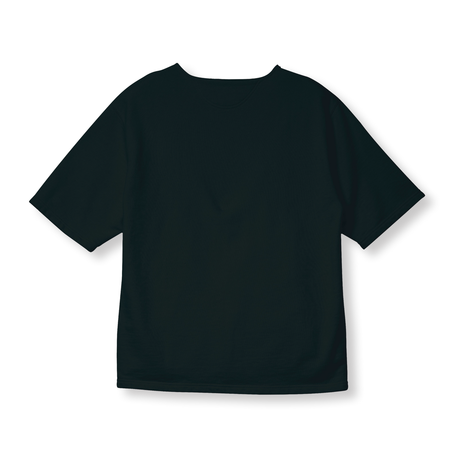 C1004 Short Sleeve Henley Sweatshirt (Black)