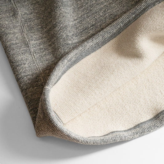 C1003 Ribbed Sweatshirt リブスウェットシャツ (グレー)