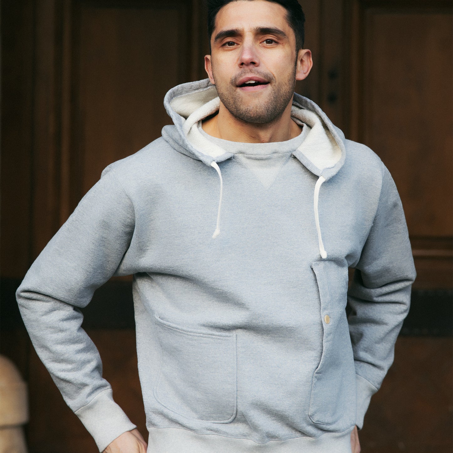 C1009 Sweat Hoodie (Grey) スウェットフーディー (グレー)