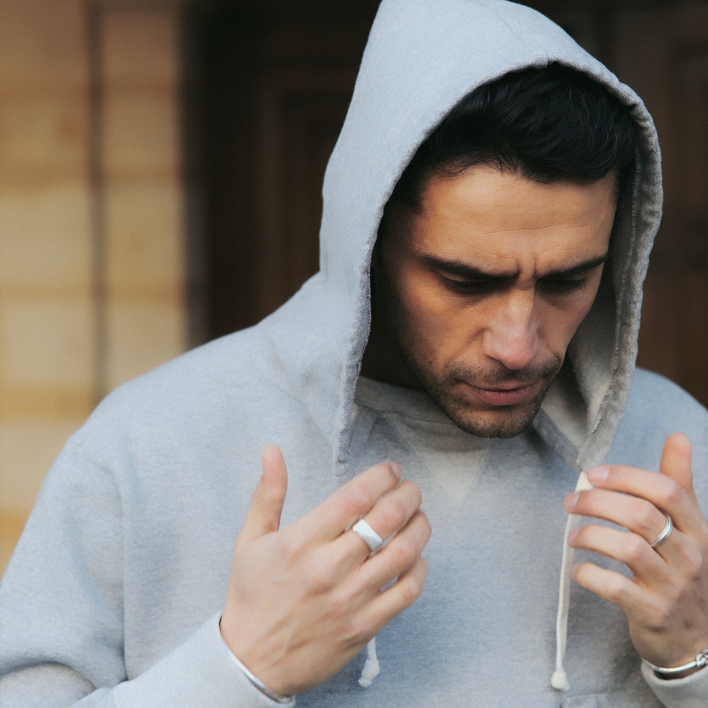 C1009 Sweat Hoodie (Grey) スウェットフーディー (グレー)