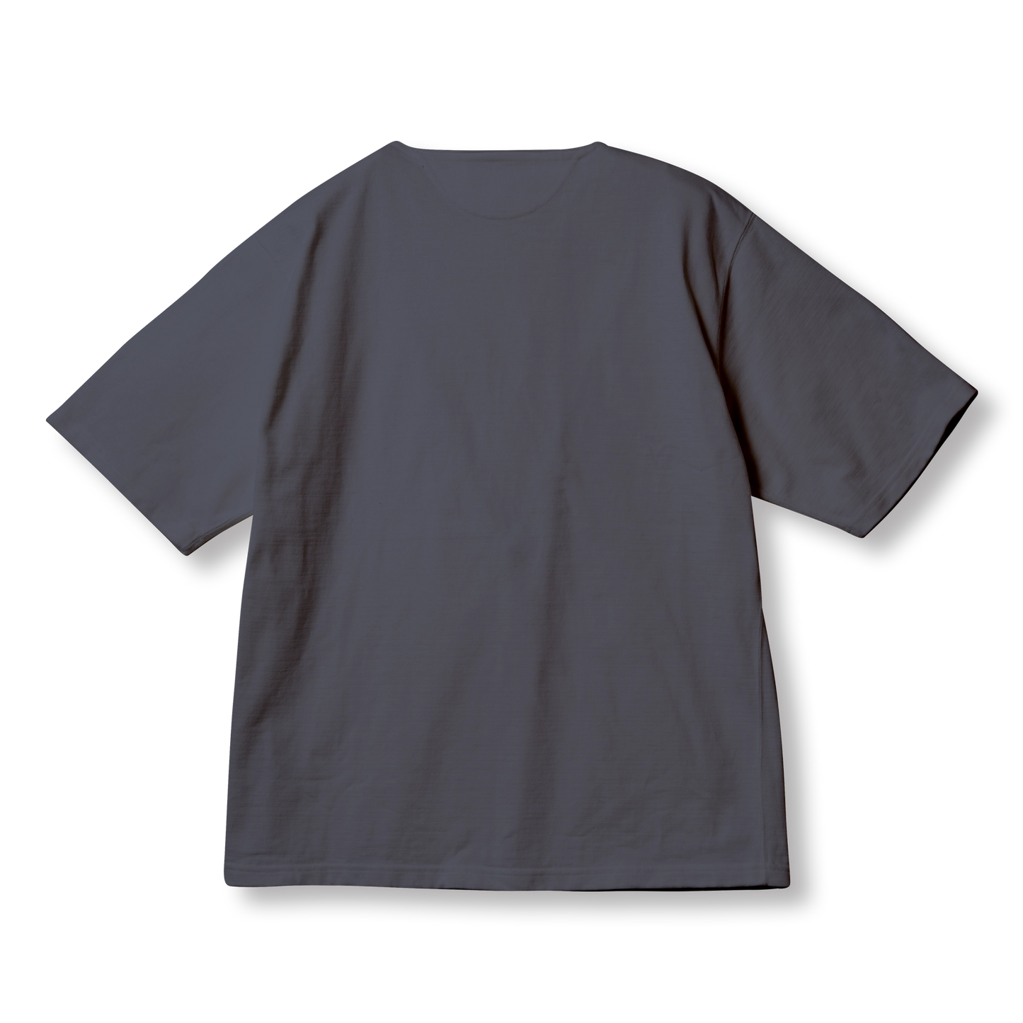 C1016 Stiff Cotton Henley T-shirt (Black)