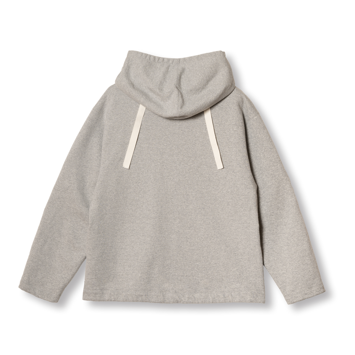 PREQUEL C1017 40s Gunner Smock (Grey) ガンナースモック(グレー):背面から見た全体のシルエット。