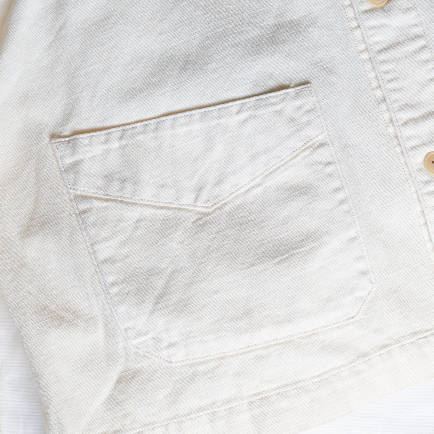 J1004 French Coverall(White) フレンチカバーオール(ホワイト)