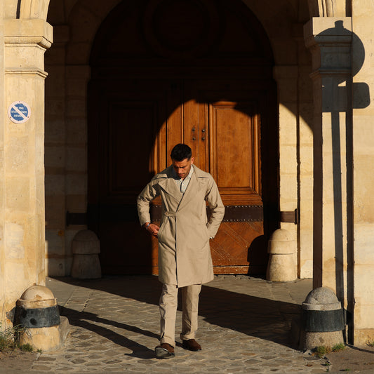 J1005 Military Wrap Coat (Beige) ミリタリーラップコート(ベージュ)