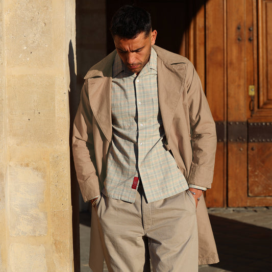 J1005 Military Wrap Coat (Beige)