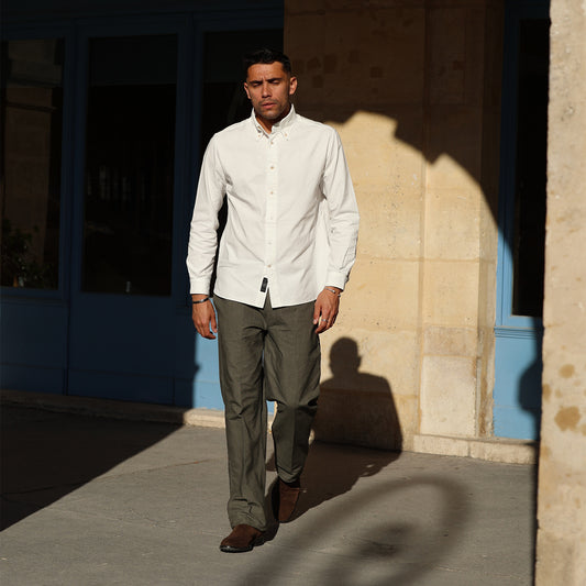 P1003 Italian Chino Trousers (Khaki) イタリアンチノトラウザー(カーキ)