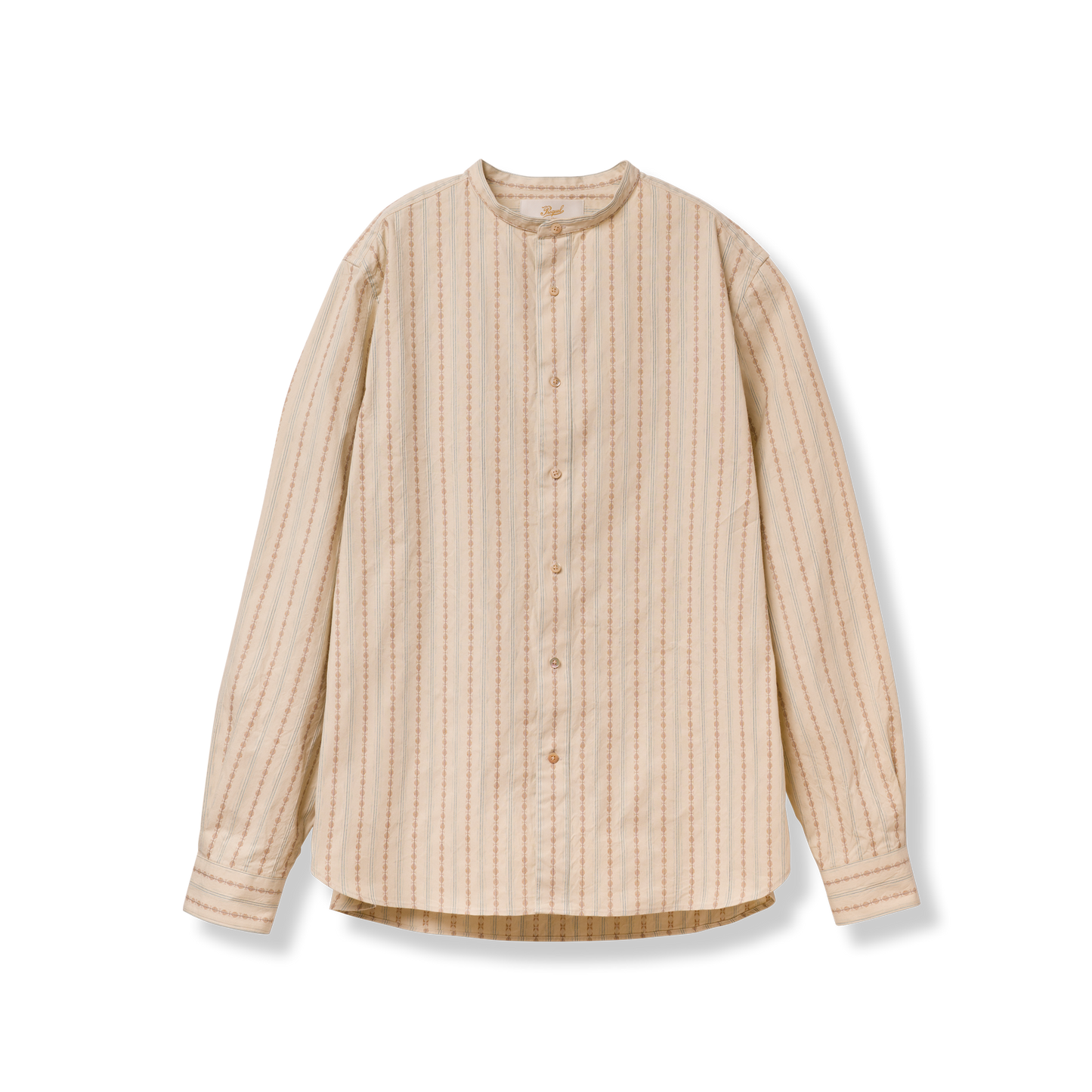 S1001 Stand-up Collar Shirt (Beige)