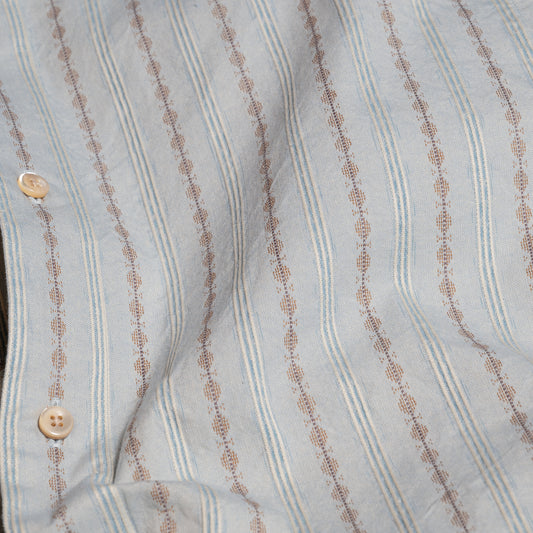 S1001 Stand-up Collar Shirt スタンドカラーシャツ (ブルー)