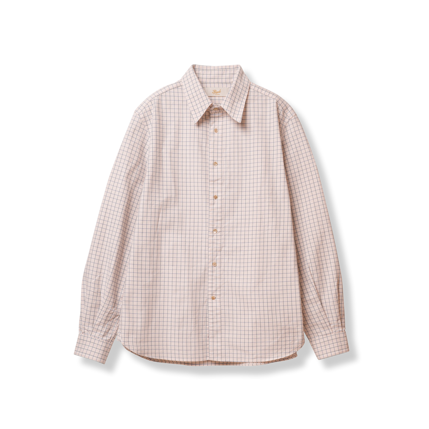 S1002 Relief Check Shirt レリーフチェックシャツ (ベージュ)