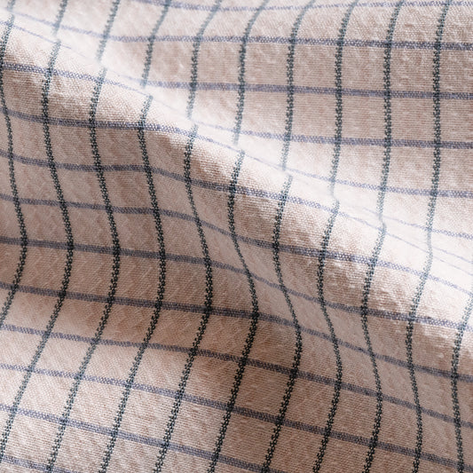 S1002 Relief Check Shirt レリーフチェックシャツ (ベージュ)