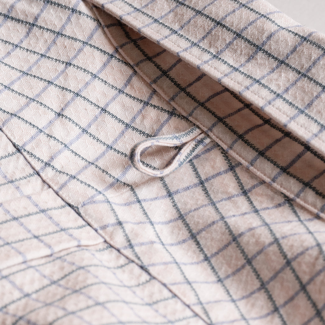 S1002 Relief Check Shirt レリーフチェックシャツ (ベージュ)