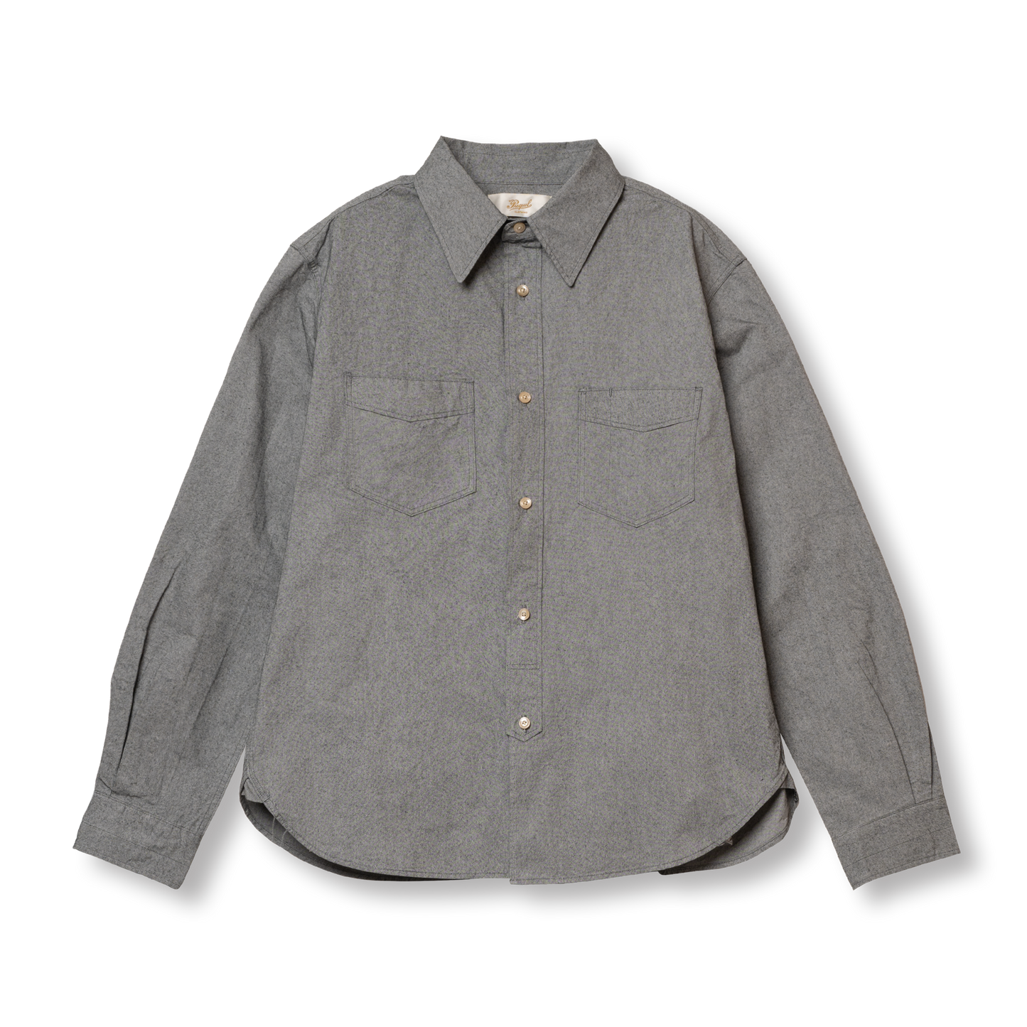 S1009 Suvin Chambray Shirt (Black) スビンシャンブレーシャツ(ブラック)