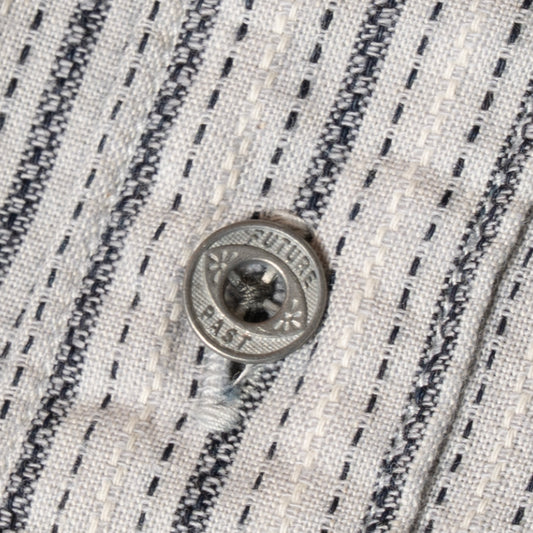 S1010 Classic Stripe Work Shirt (Light Gray) クラシックストライプワークシャツ(ライトグレー)