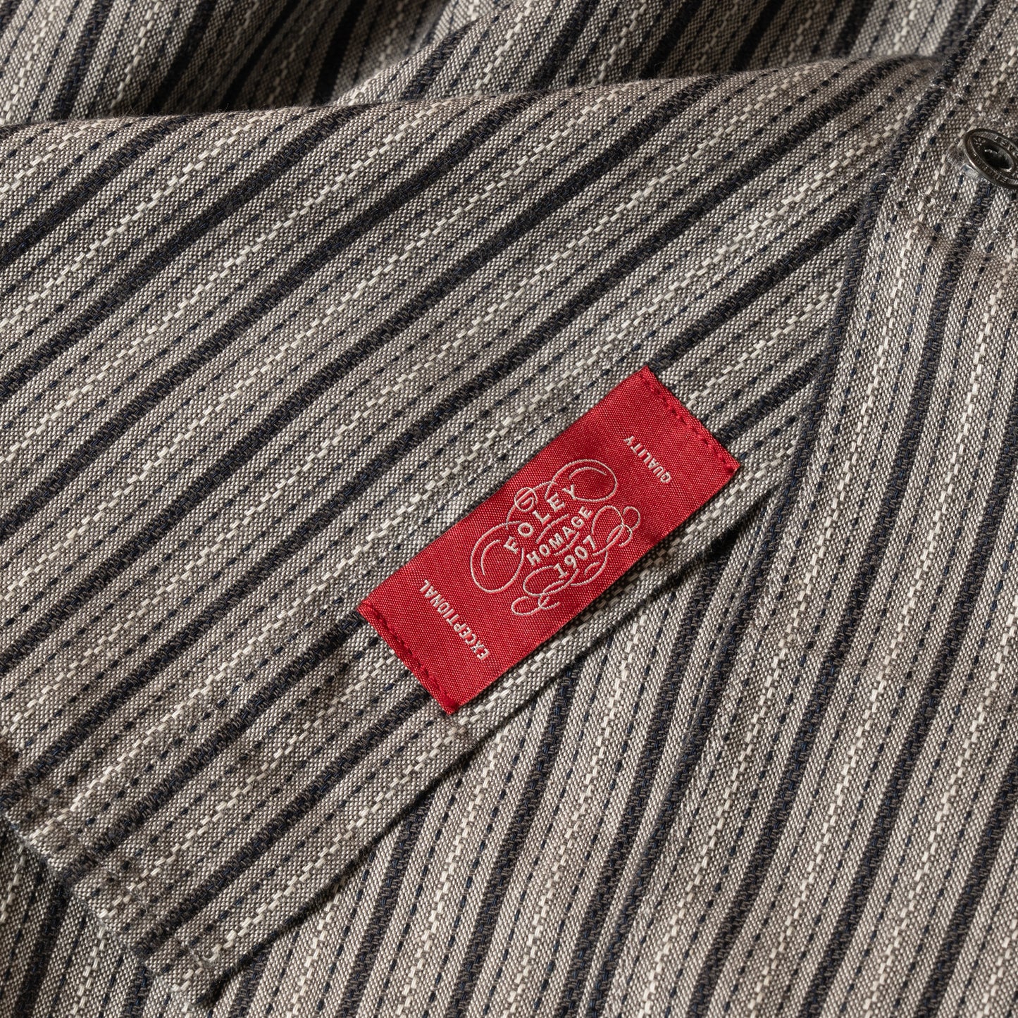 S1010 Classic Stripe Work Shirt (Gray) クラシックストライプワークシャツ(グレー)