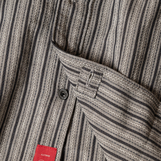 S1010 Classic Stripe Work Shirt (Gray) クラシックストライプワークシャツ(グレー)