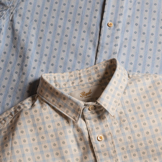 S1011 Mini Collar Shirt (Beige) ミニカラーシャツ(ベージュ)