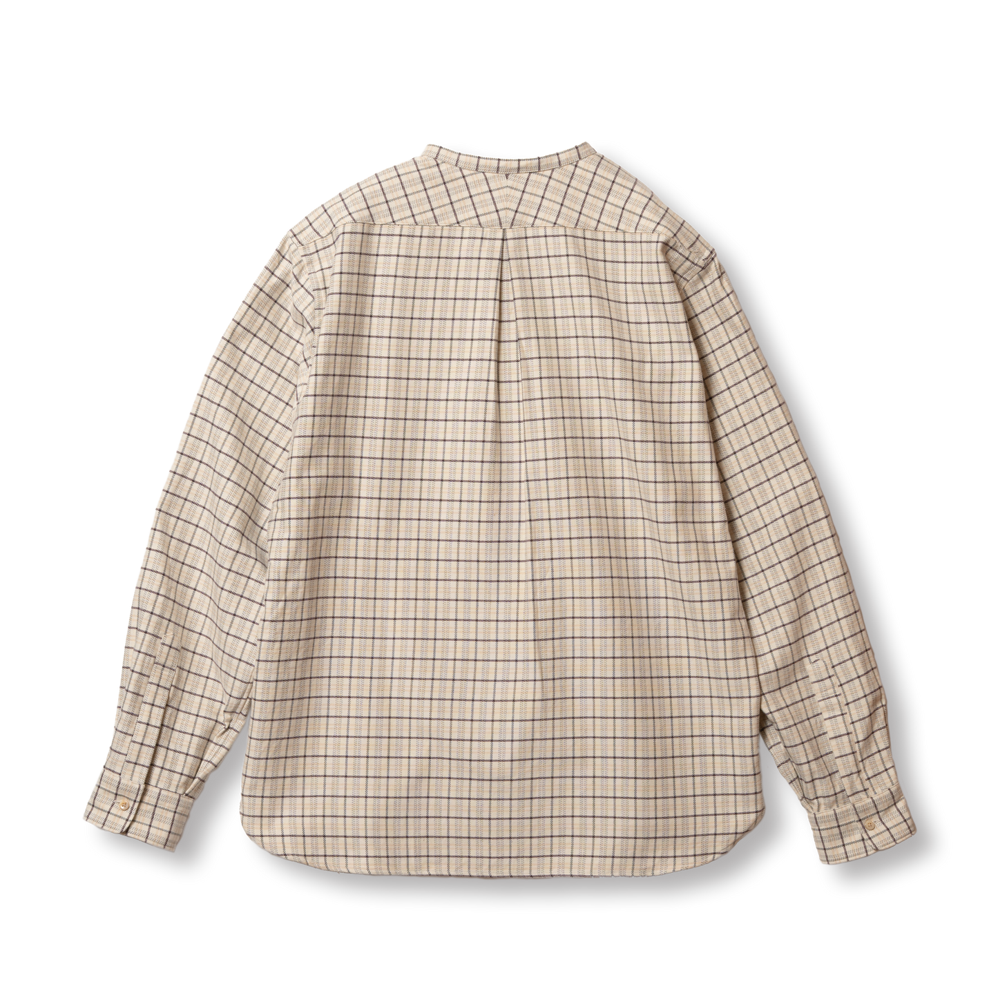 S1018 Stand-up Collar Shirt (Beige) スタンドアップカラーシャツ (ベージュ)