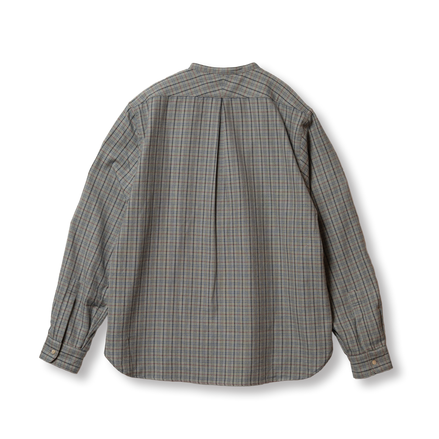 S1018 Stand-up Collar Shirt (Grey) スタンドアップカーラーシャツ (グレー)