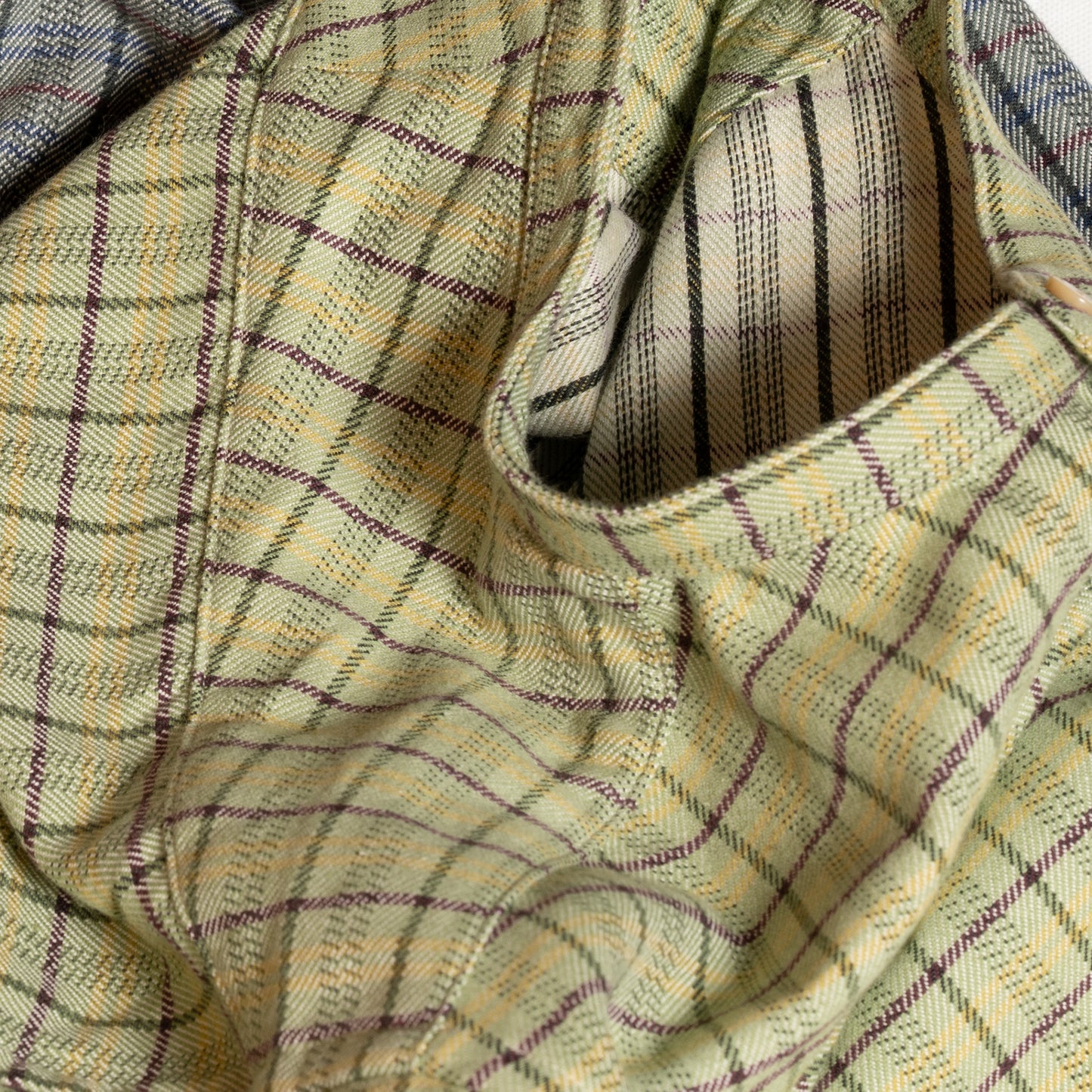 S1018 Stand-up Collar Shirt (Green) スタンドアップカーラーシャツ (グリーン)