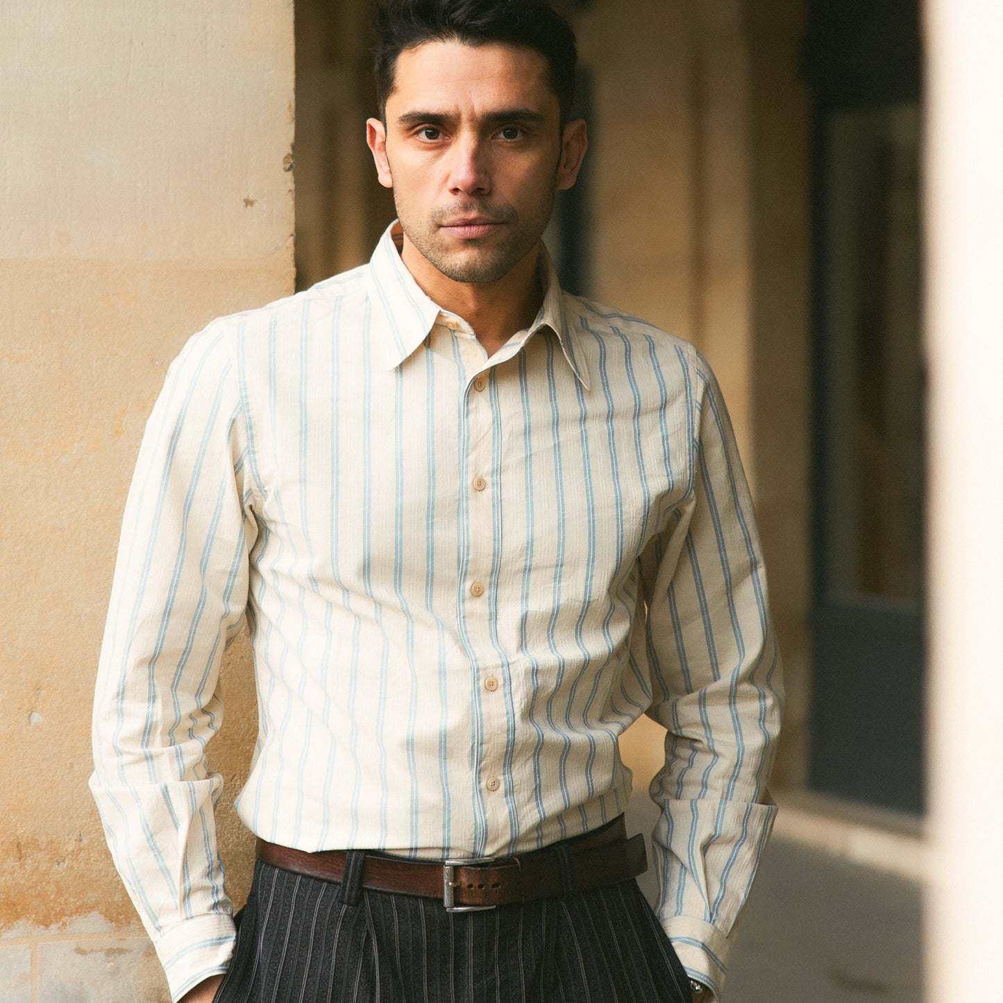 S1021 Striped Shirt ストライプシャツ