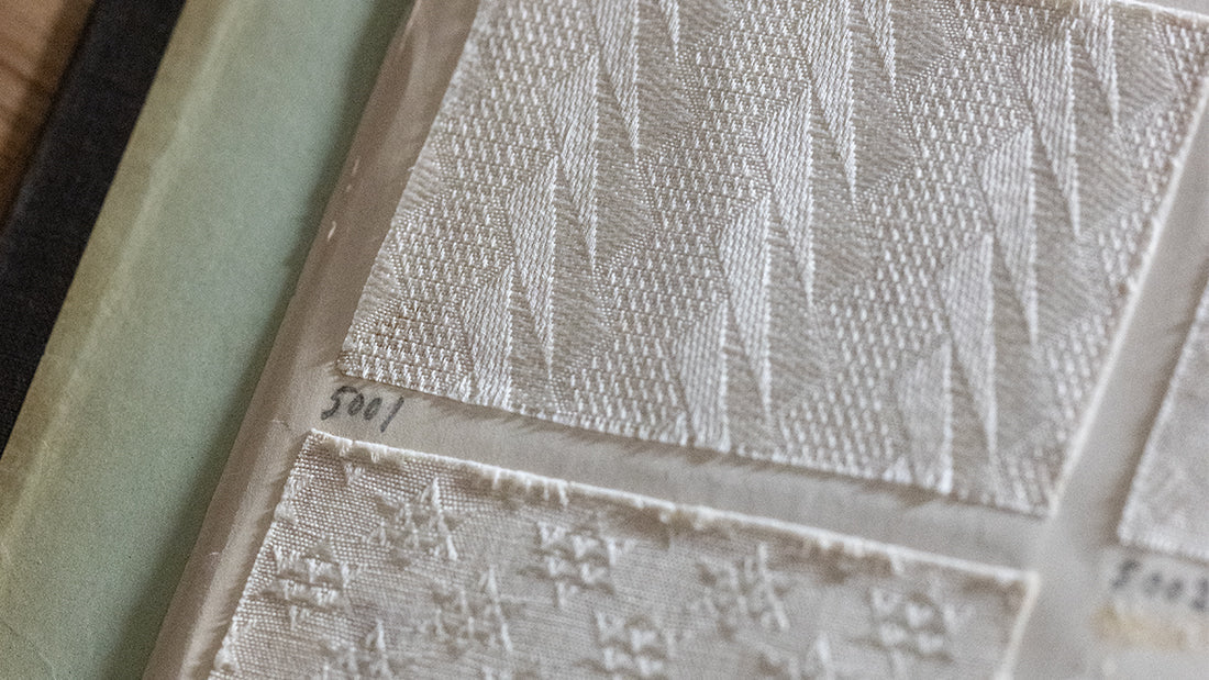 A 100-year-old French fabric sample book