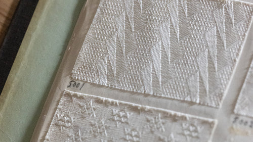 A 100-year-old French fabric sample book