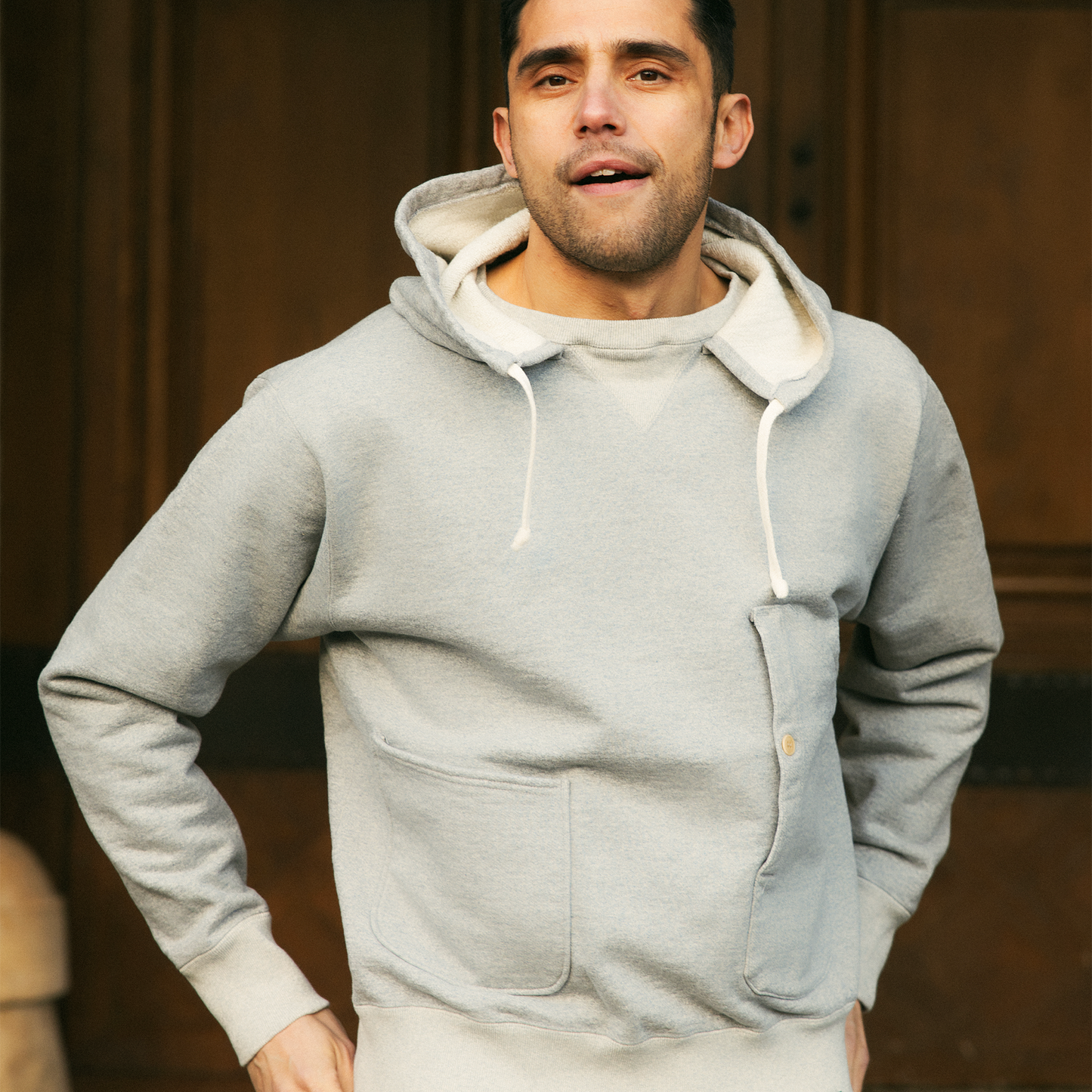 C1009 Sweat Hoodie (Grey) スウェットフーディー (グレー)