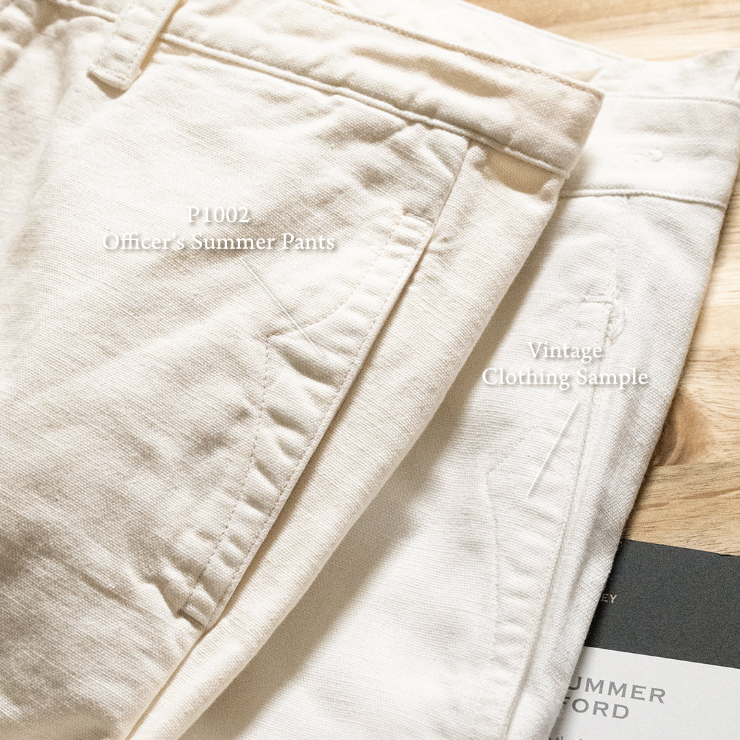 P1002 Officer's Summer Pants (White)