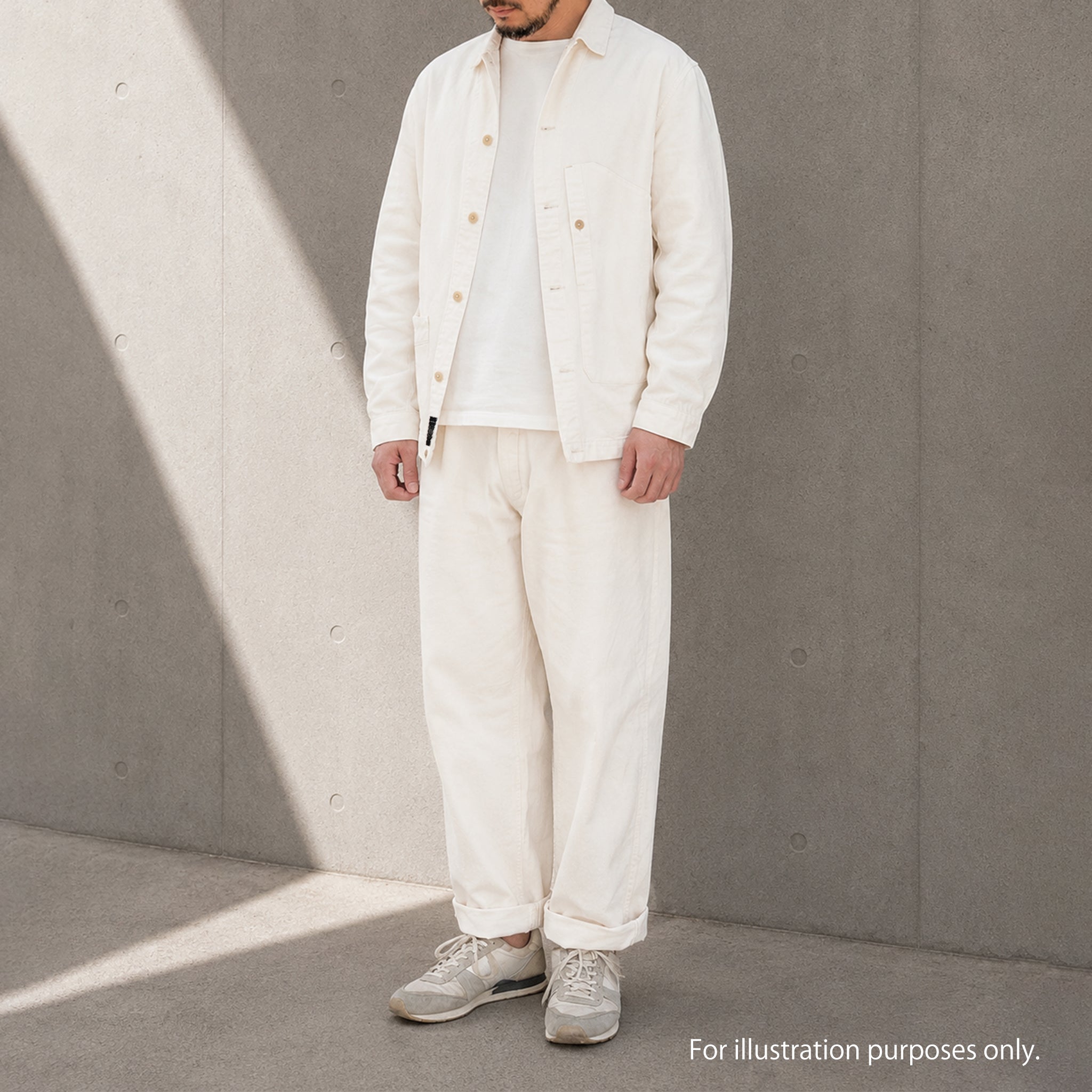 J1004 French Coverall（White） フレンチカバーオール(ホワイト