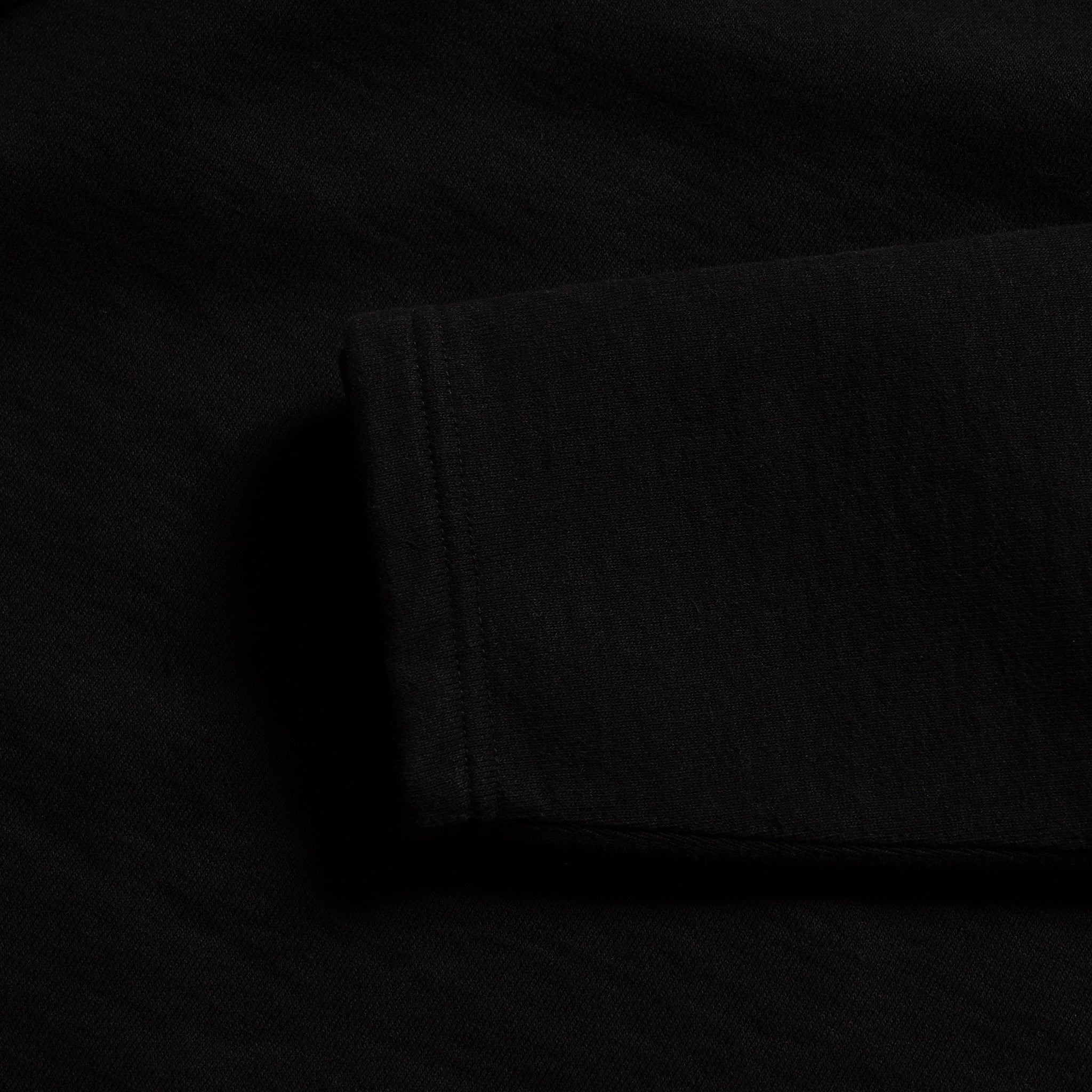 C1011 Henley Sweatshirt (Black) ヘンリースウェットシャツ (ブラック
