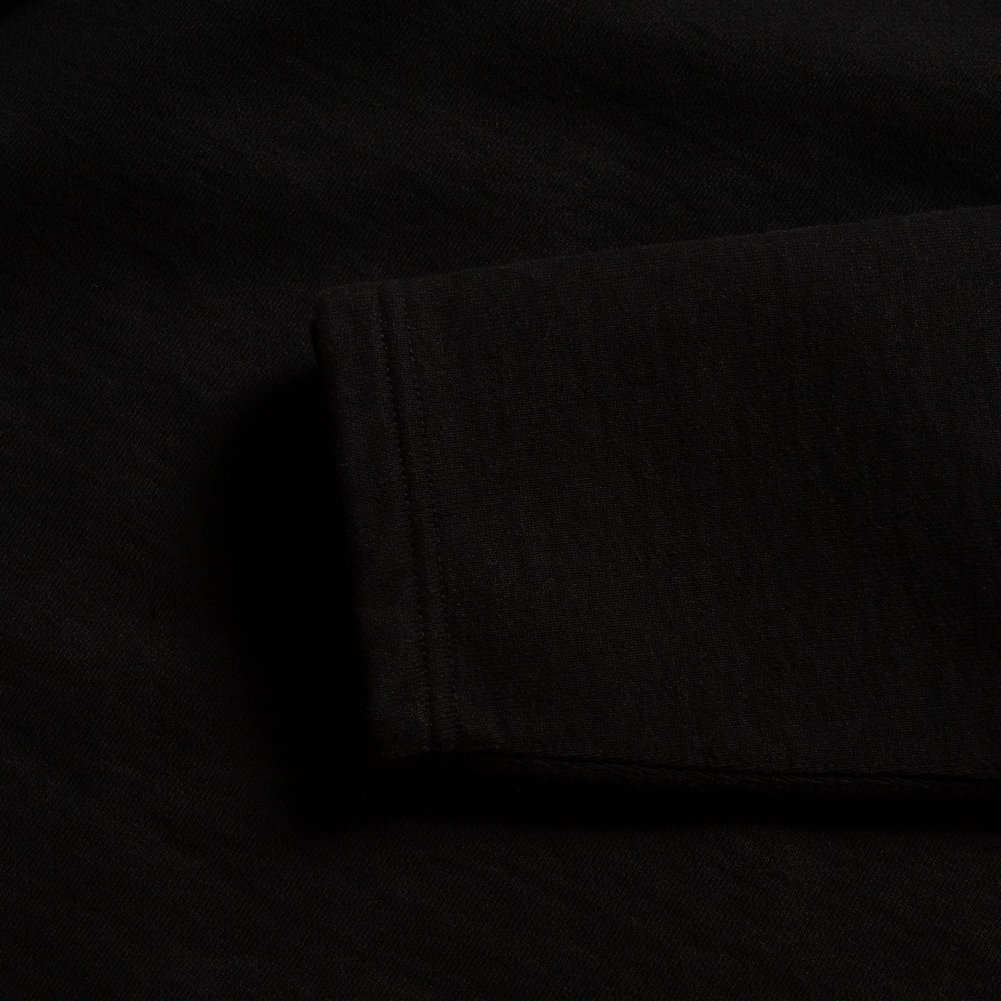 C1011 Henley Sweatshirt (Black) ヘンリースウェットシャツ (ブラック)