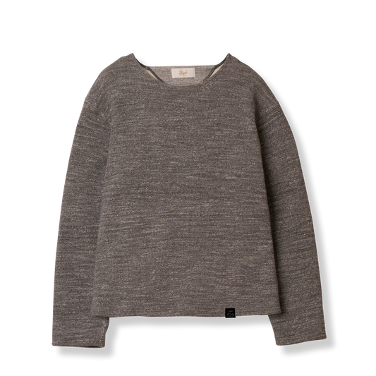 C1003 Ribbed Sweatshirt　リブスウェットシャツ (チャコール)