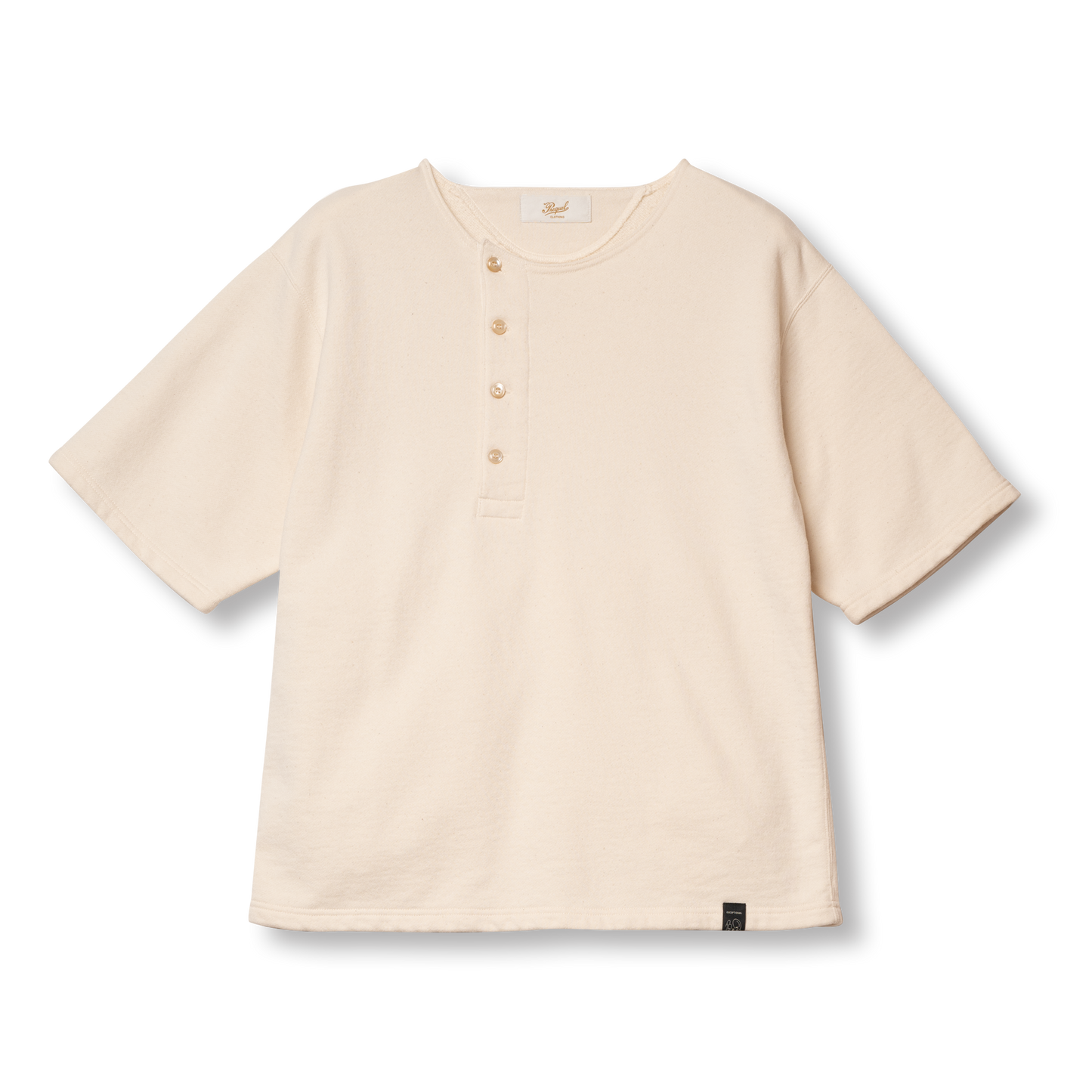 C1004 Short Sleeve Henley Sweatshirt　ショートスリーブヘンリースウェットシャツ