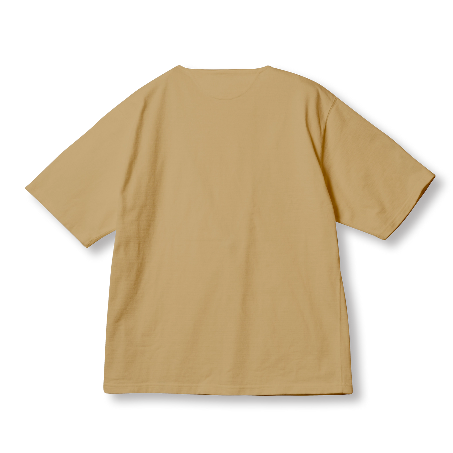C1016 Stiff Cotton Henley T-shirt (Brown) ヘンリーTシャツ (ブラウン)