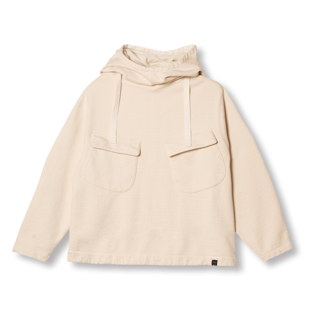 PREQUEL C1017 40s Gunner Smock (Natural) ガンナースモック（ナチュラル）：正面から見た全体のシルエット。