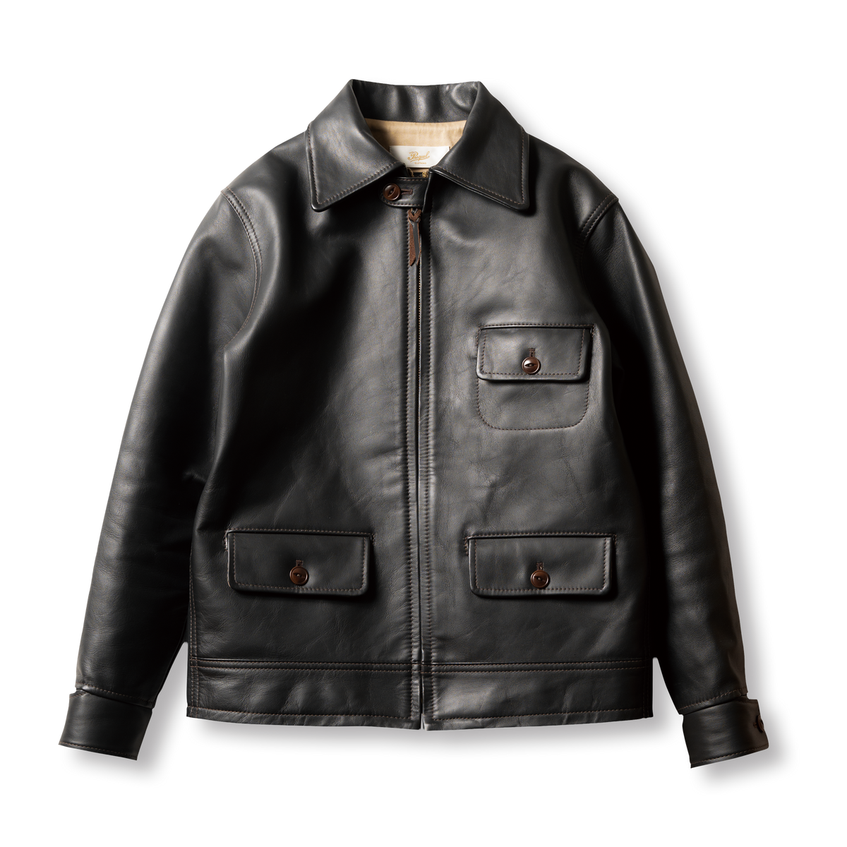 J1007C 30s Sports Jacket in Black, front view