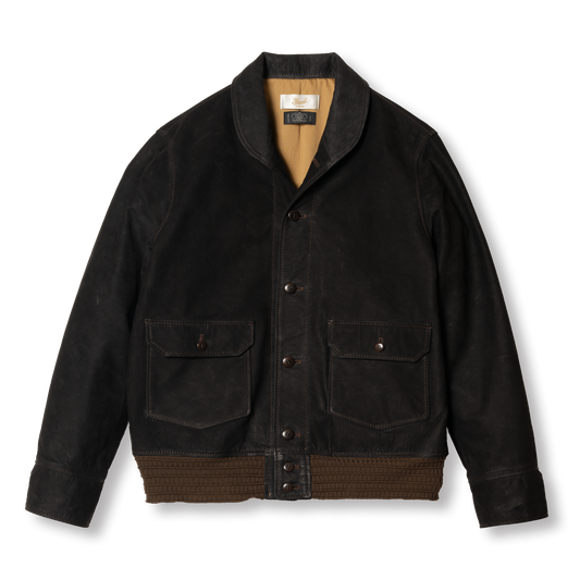 J1015A Spirit of Flight Jacket in Black, front view