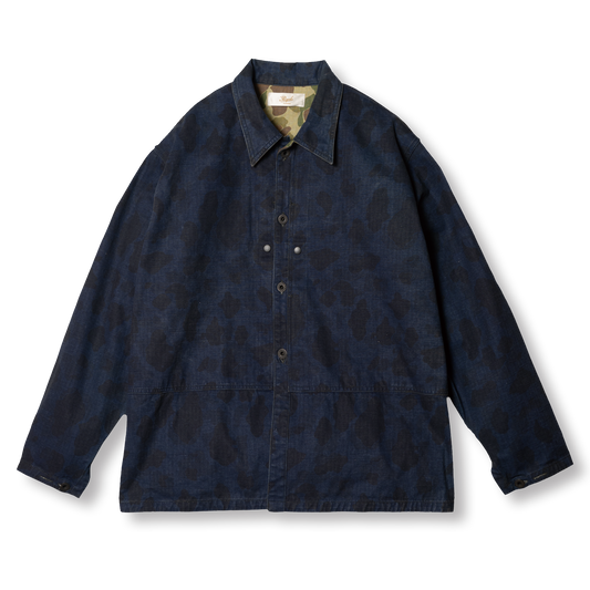 J1020 Indigo Hunter Camo Jacket in Indigo, front view