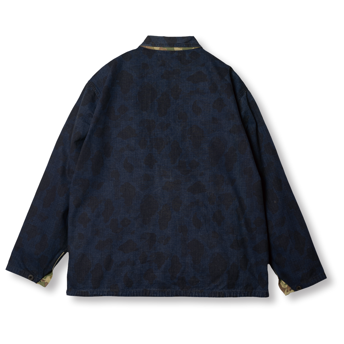 J1020 Indigo Hunter Camo Jacket in Indigo, back view