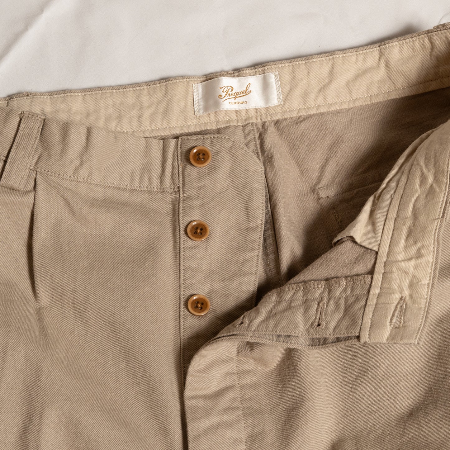 P1003 Italian Chino Trousers (Beige) イタリアンチノトラウザー(ベージュ)