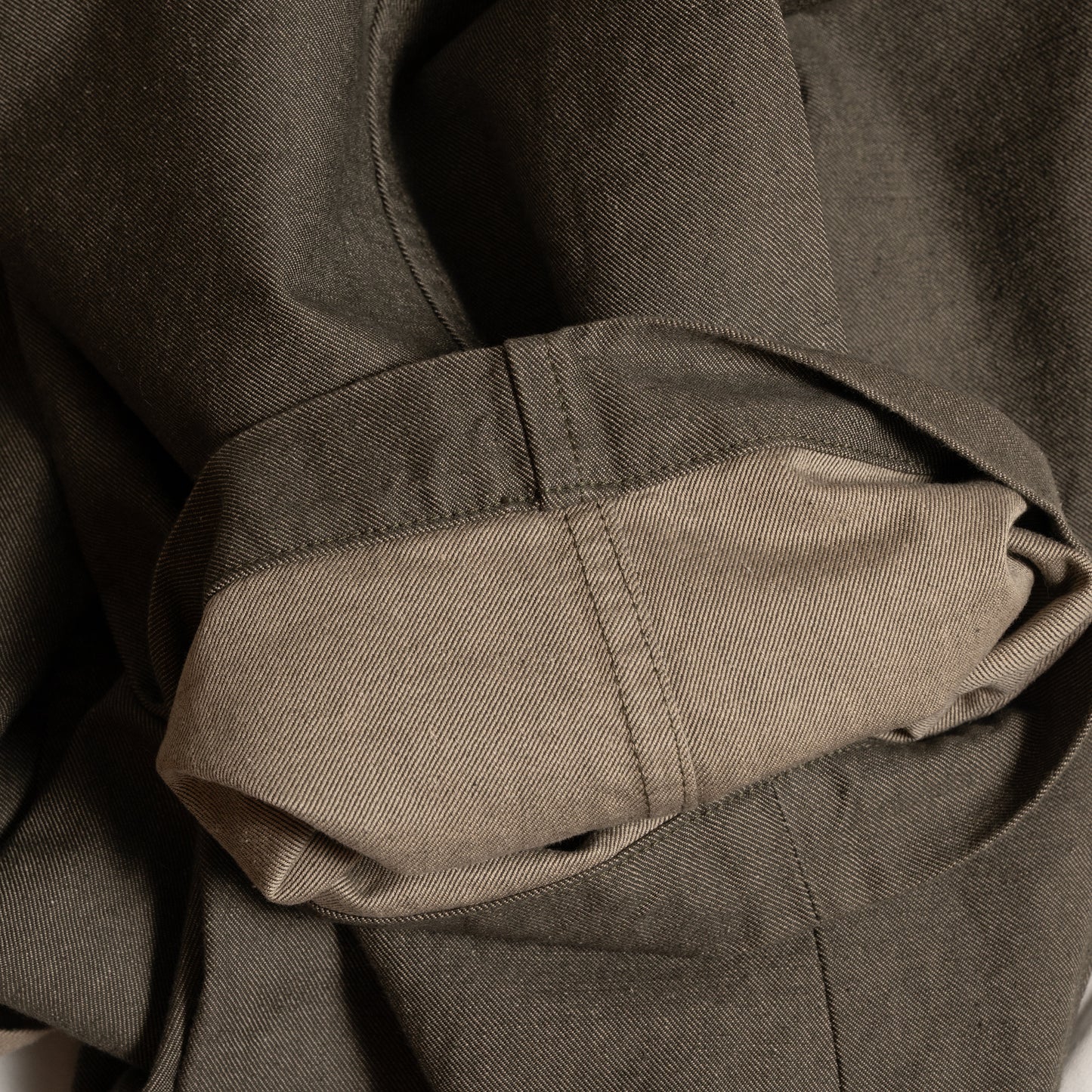 P1003 Italian Chino Trousers (Khaki) イタリアンチノトラウザー(カーキ)
