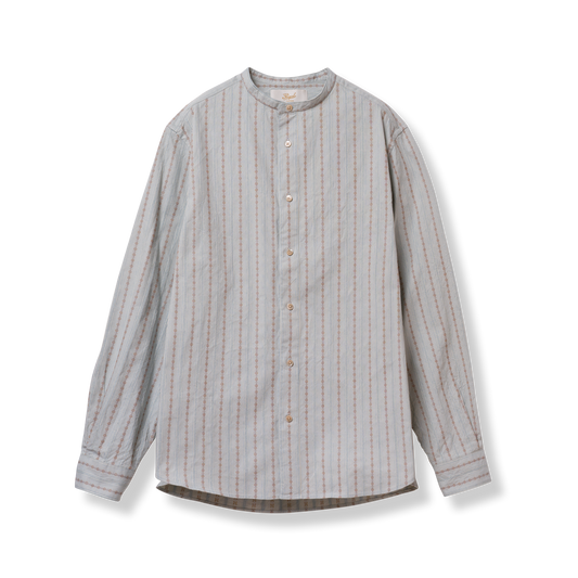 S1001 Stand-up Collar Shirt  スタンドカラーシャツ (ブルー)