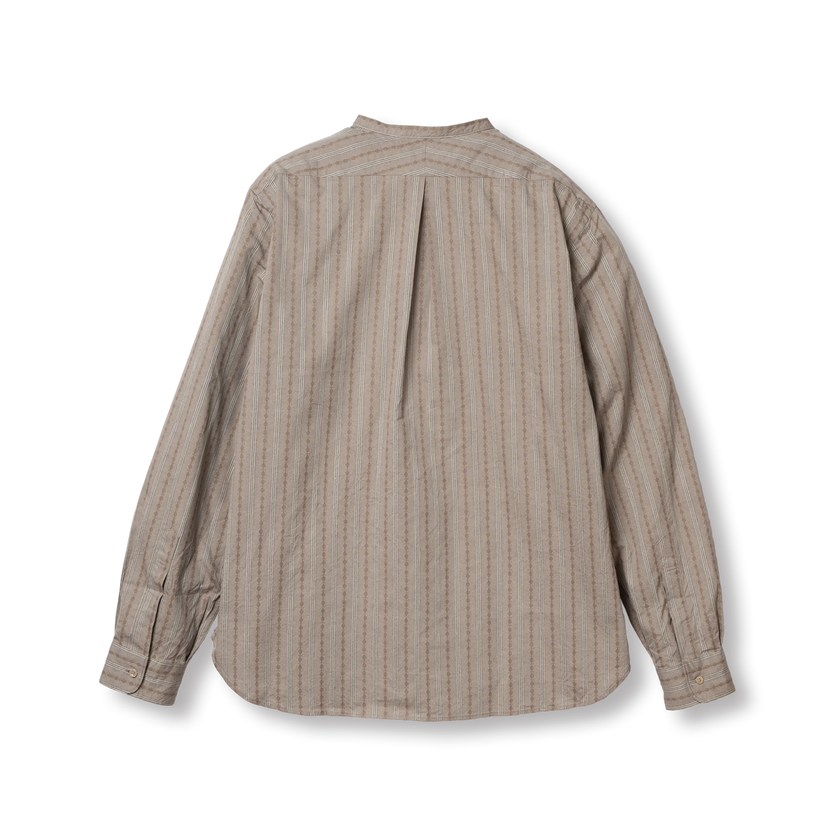 S1001 Stand-up Collar Shirt  スタンドカラーシャツ (ブラウン)