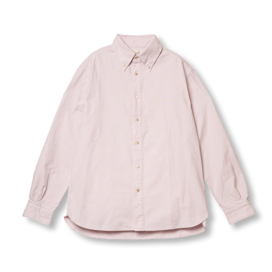S1008 Suvin Button Down Shirt (Pink) スビンボタンダウンシャツ(ピンク)