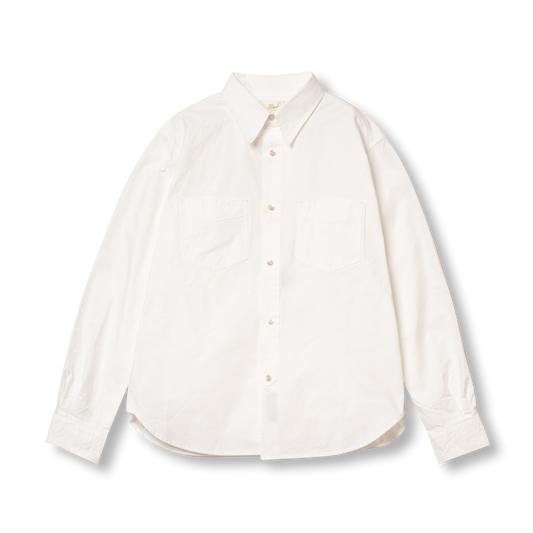 S1009 Suvin Chambray Shirt (White)　スビンシャンブレーシャツ(ホワイト)
