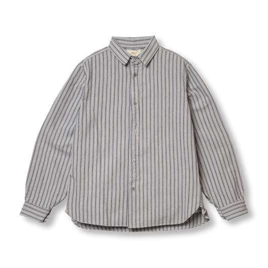 S1010 Classic Stripe Work Shirt (Gray)　クラシックストライプワークシャツ(グレー)