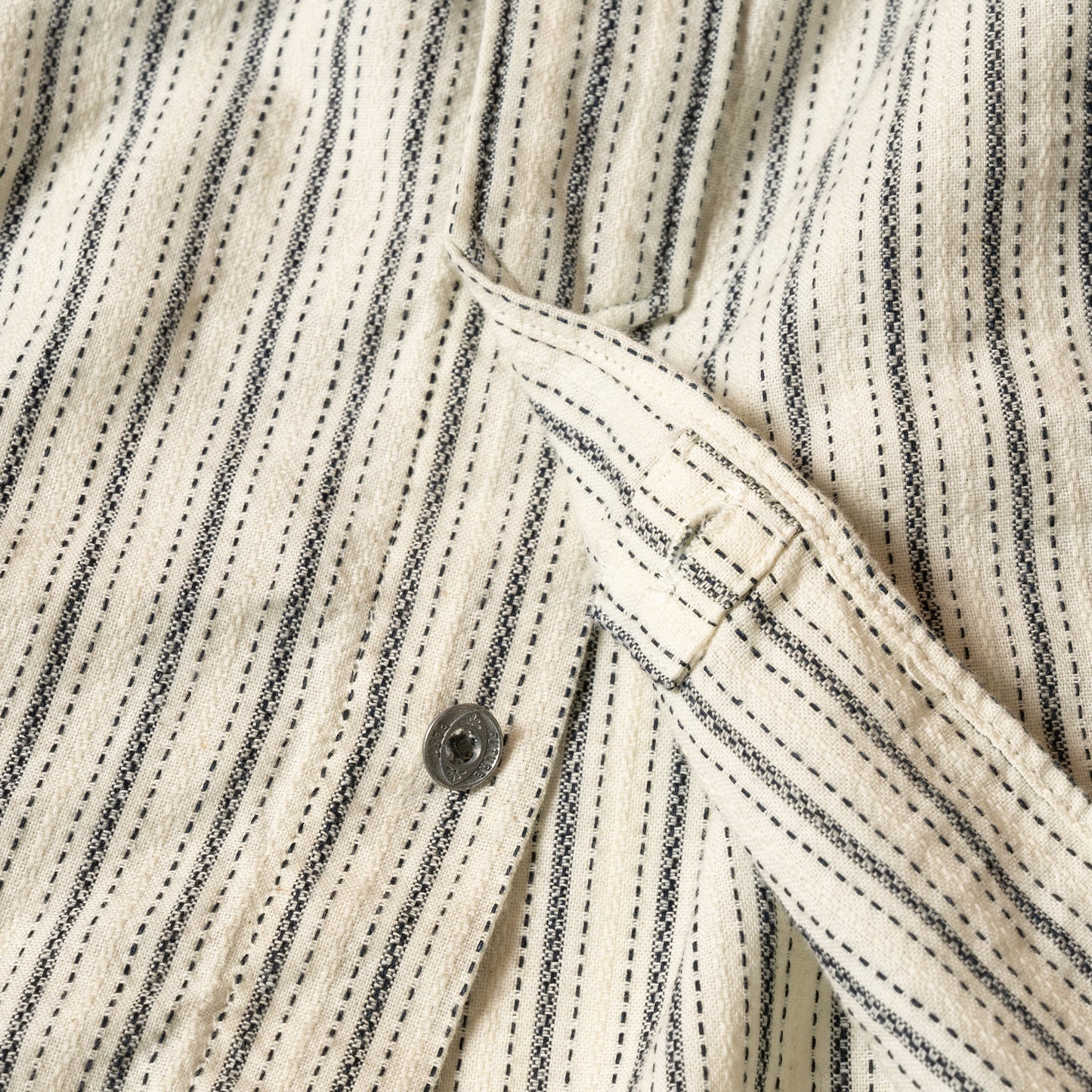 S1010 Classic Stripe Work Shirt (Beige)　クラシックストライプワークシャツ(ベージュ)